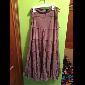 Brown bohemian skirt M